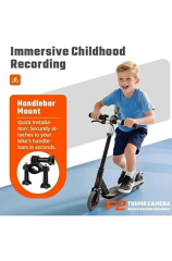 F2 2k 1080p Parmak Kamera 130° Geniş Açı Ips Ekranlı 25g Mini Taşınabilir Cep Kamerası Siyah