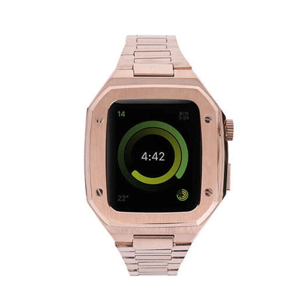 Watch 44mm Metal Petek Kasalı Kordon - Rose Gold