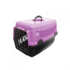 Plastik Kedi Köpek Taşıma Çantası 32,5 / 48 cm Pembe