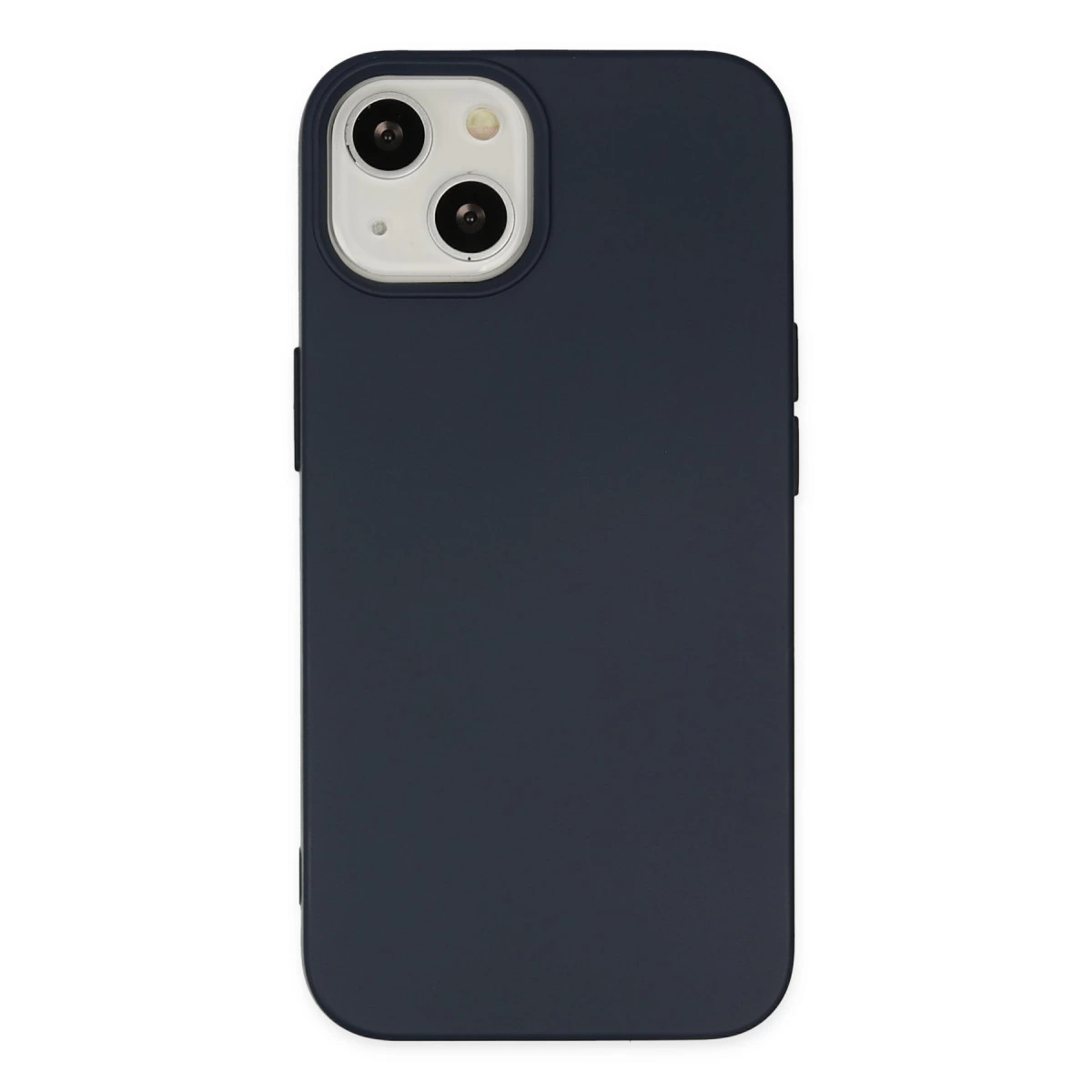 İphone 14 Plus Kılıf Nano İçi Kadife Silikon - Lacivert