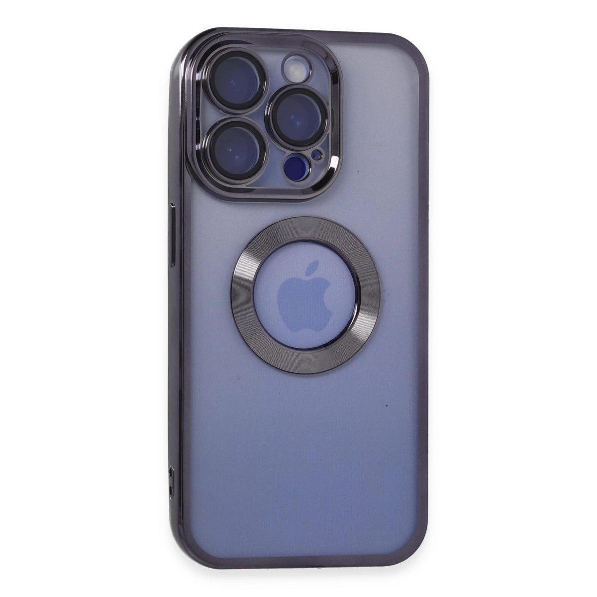 İphone 15 Pro Max Kılıf Slot Silikon - Mor