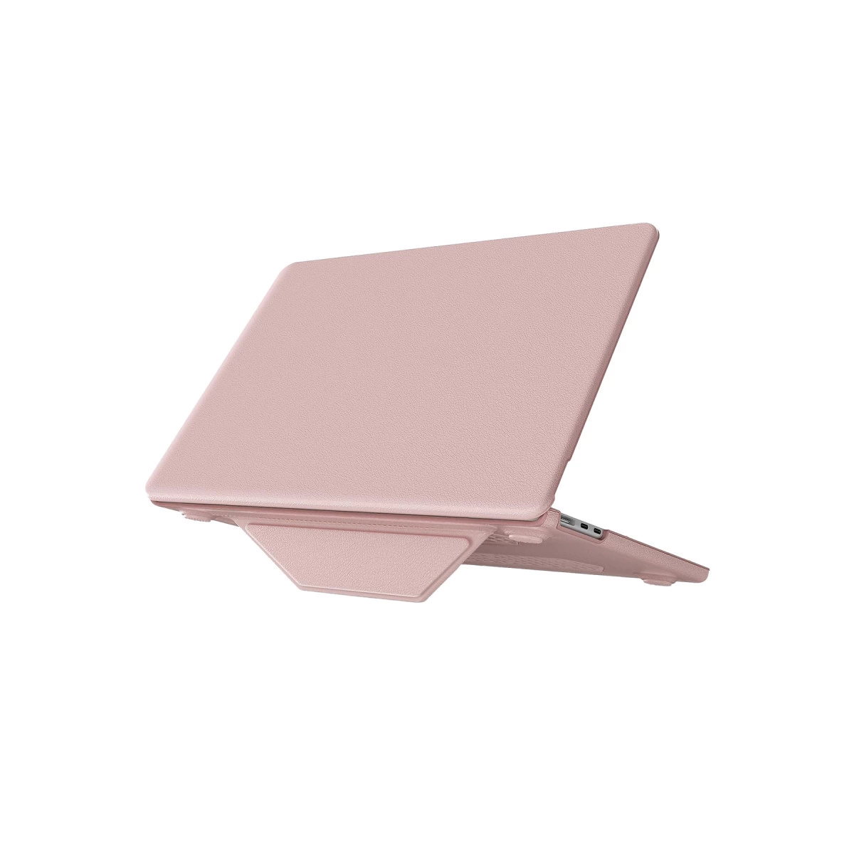 Macbook Air 13.6 Macbook Deri Kapak - Pembe