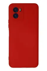 Newface Vivo Y15s Kılıf Nano İçi Kadife Silikon - Kırmızı