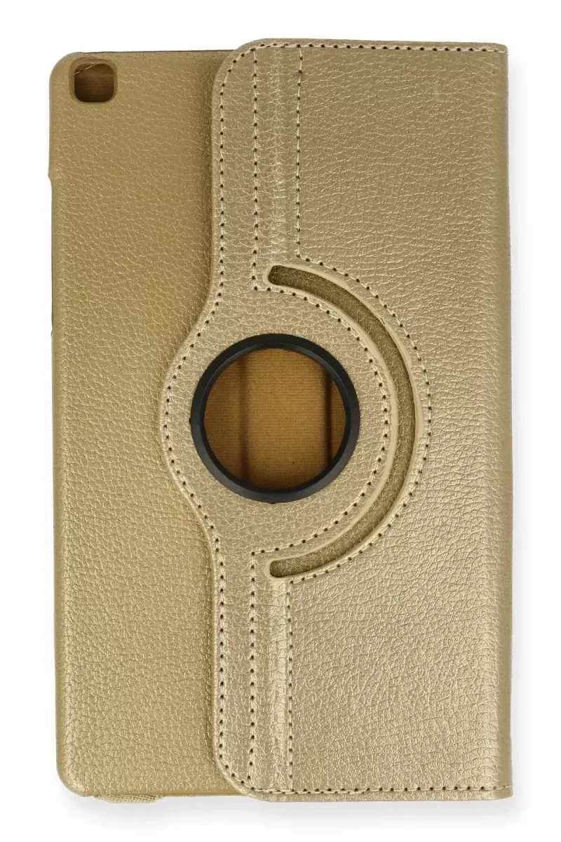 Newface Samsung Galaxy Tab A9 Plus Kılıf 360 Tablet Deri Kılıf - Gold