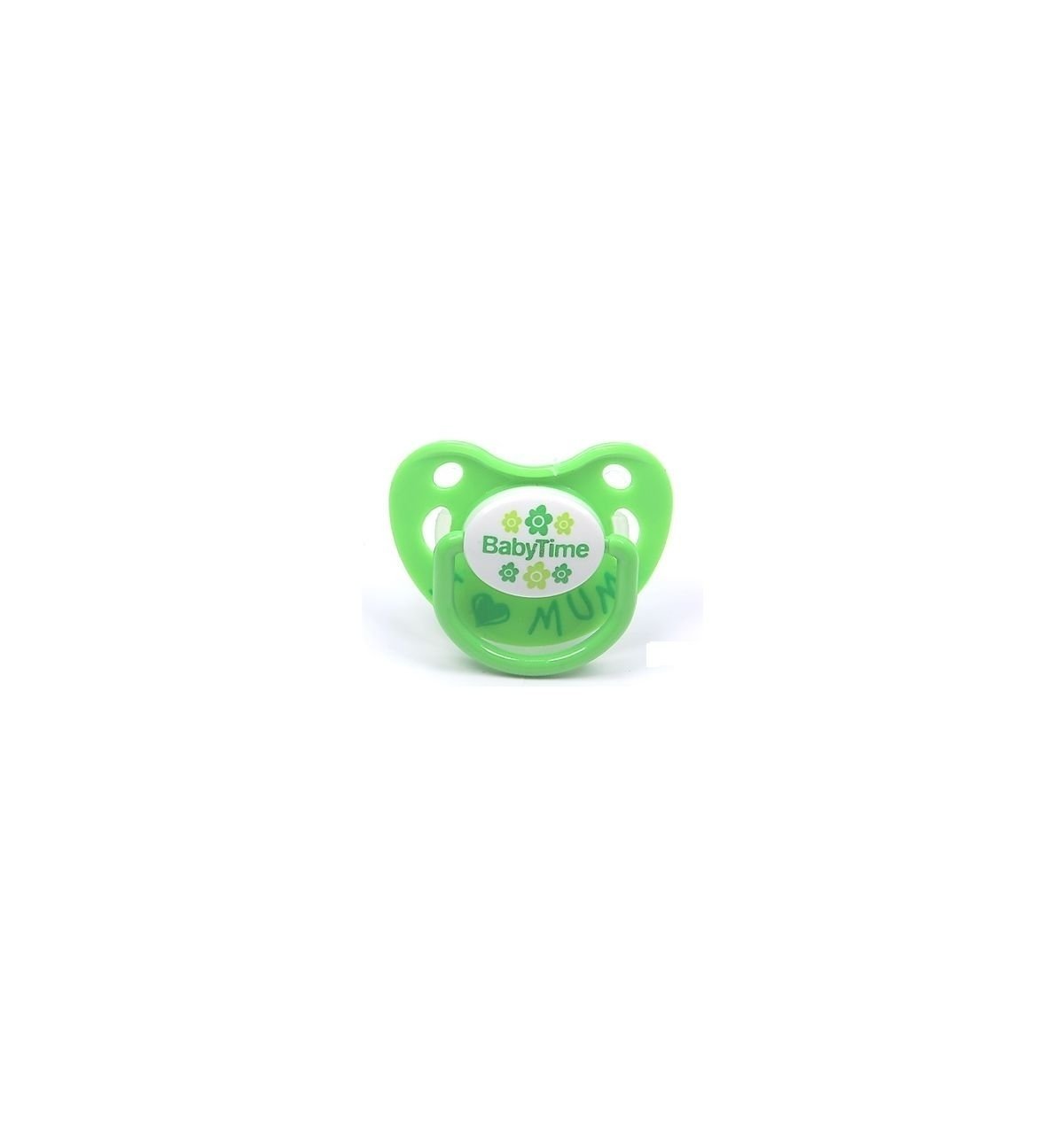 BabyTime BT130 Silikon Damaklı Emzik No 3 - Yeşil