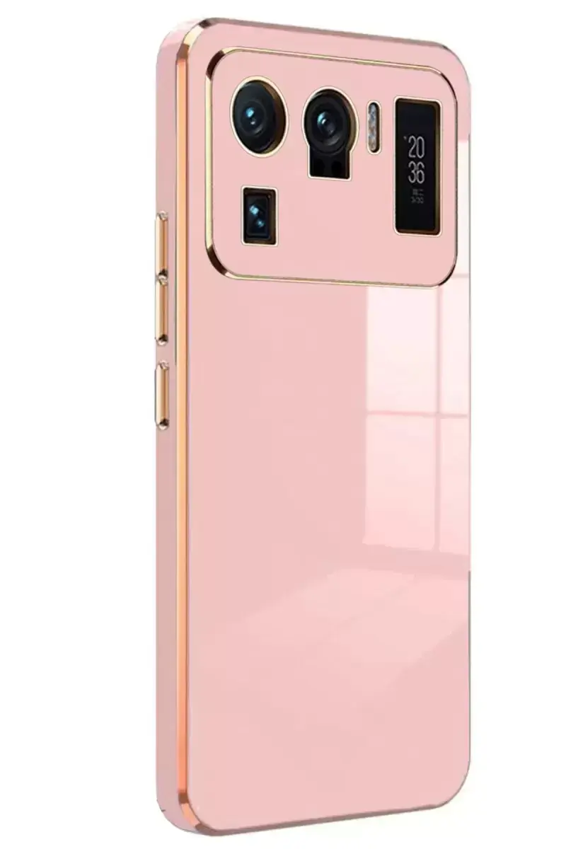 Newface Xiaomi Mi 11 Ultra Kılıf Volet Silikon - Pembe