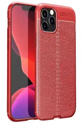 Newface Apple İphone 12 Pro Kılıf Auto Focus Kapak - Kırmızı