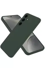 Newface Samsung Galaxy A36 Kılıf First Silikon - Koyu Yeşil