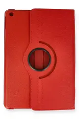 Newface İpad Pro 13 (2024) Kılıf 360 Tablet Deri Kılıf - Kırmızı