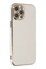 Newface İphone 12 Pro Max Kılıf Volet Silikon - Beyaz