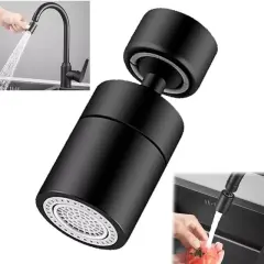 Sunup Sn-29318 Çift Hız Ayarlı Siyah Musluk Başlığı