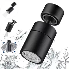 Sunup Sn-29318 Çift Hız Ayarlı Siyah Musluk Başlığı
