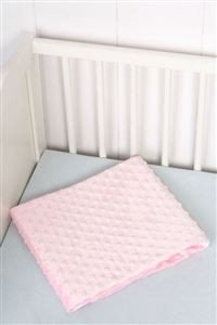 Sema Bebe Fluffy Battaniye (Kabartma Desenli) - Pembe