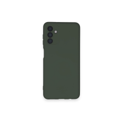 Samsung Galaxy A14 4g Kılıf Nano İçi Kadife Silikon - Koyu Yeşil