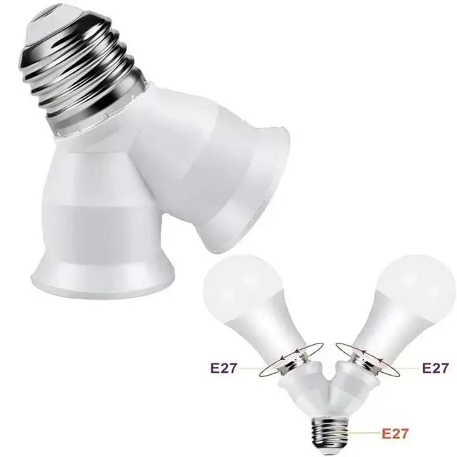 Ledx Dy-101 E27 Duy Çoğaltıcı (tek Duydan Çift E27 Lamba Bağlantısı)