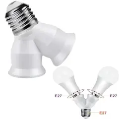 Ledx Dy-101 E27 Duy Çoğaltıcı (tek Duydan Çift E27 Lamba Bağlantısı)