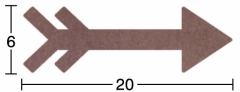Ahşap Ok - 18mm - H100