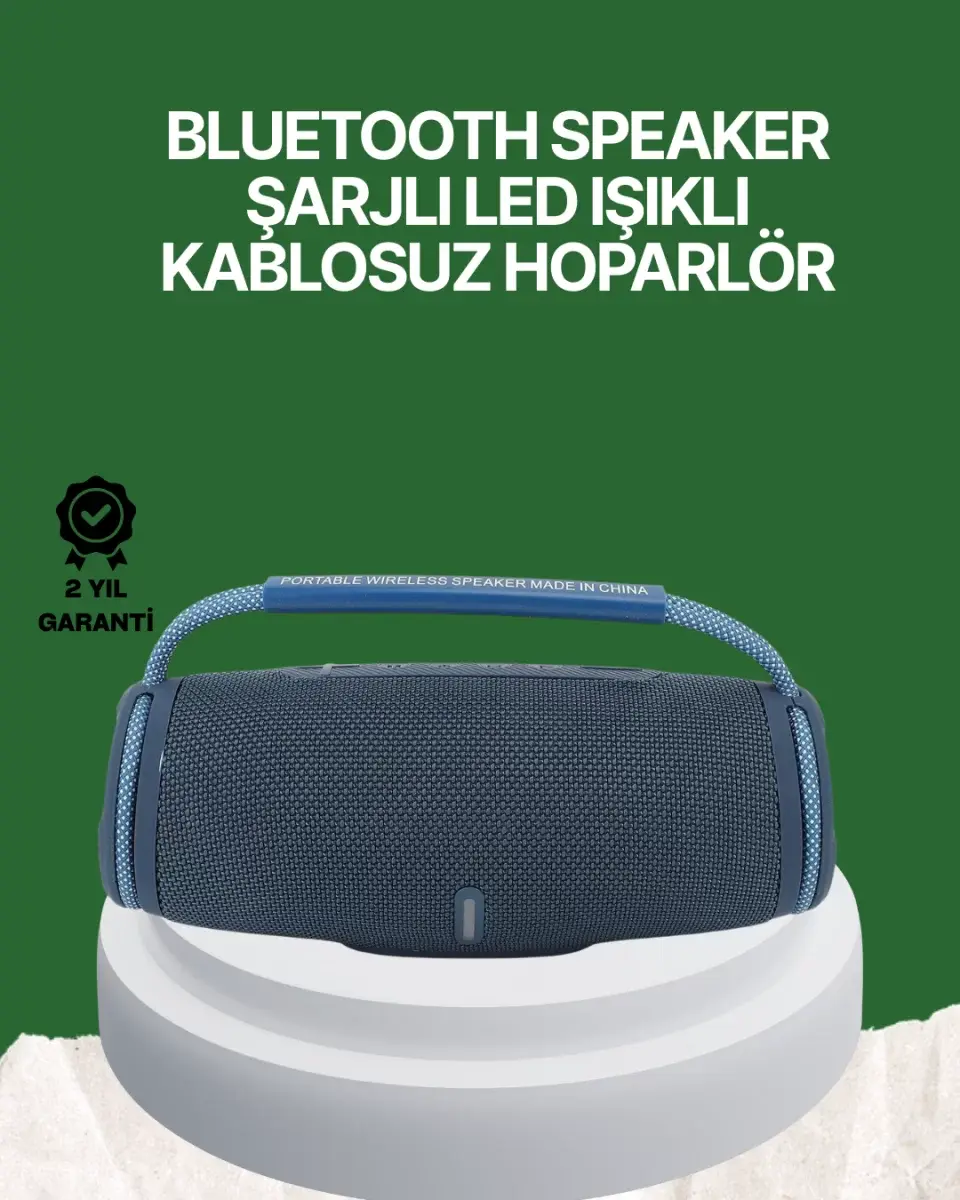 Net Stereo Ses Sunan Ipx5 Su Geçirmez Bluetooth Hoparlör