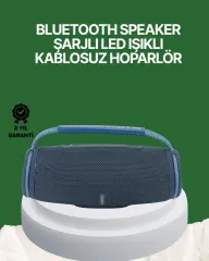 Net Stereo Ses Sunan Ipx5 Su Geçirmez Bluetooth Hoparlör