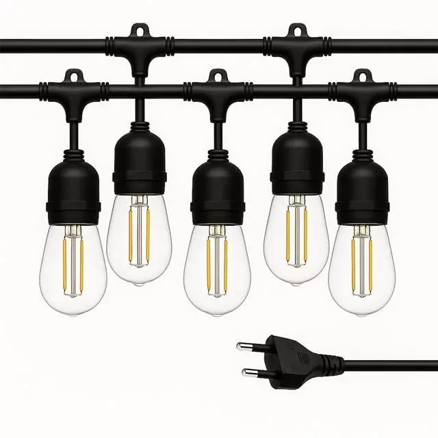 Ledx Kb00001 5'li E27 Duy Sıralı 5 Metre Lamba Kablosu (5 Adet Duy İçerir)