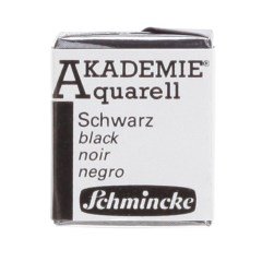 Akademie Yarım Tablet Suluboya - Black