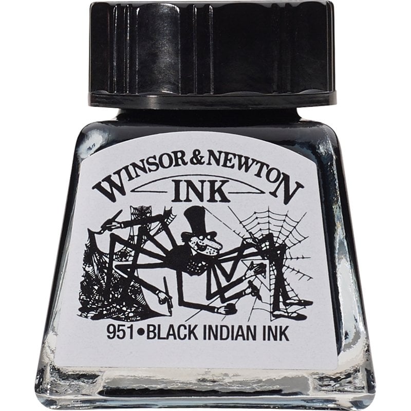 Çini Mürekkebi 14ml - Black İndian İnk
