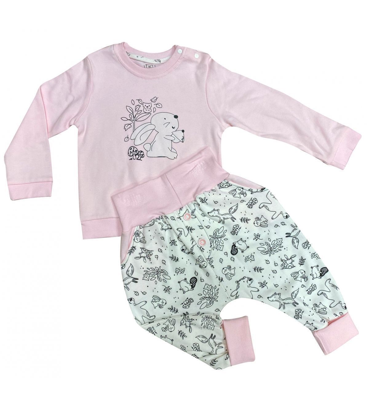 Bumbo Bebek PN1117 Tavşan 2li Takım 18-24 Ay