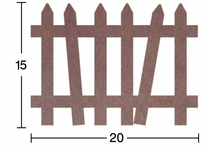 Ahşap Çit - 18mm - H87