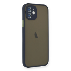 İphone 12 Mini Kılıf Montreal Silikon Kapak - Lacivert