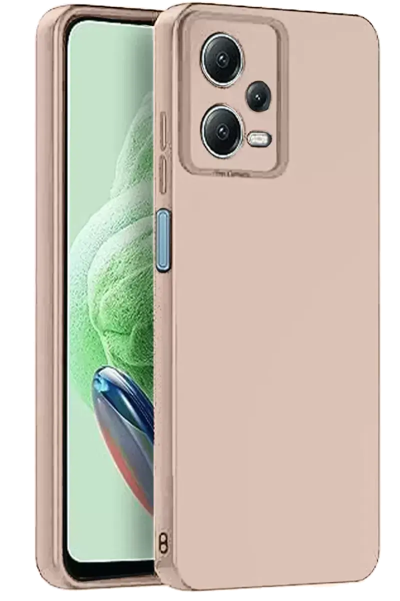 Newface Xiaomi Redmi Note 12 Pro 5g Kılıf Nano İçi Kadife Silikon - Pudra