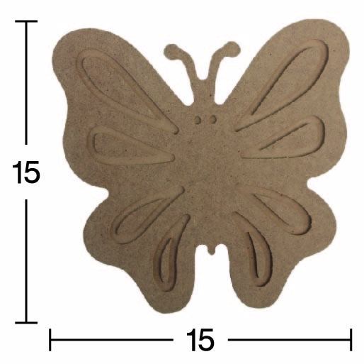 Ahşap İşlemeli Kelebek -18mm - H61