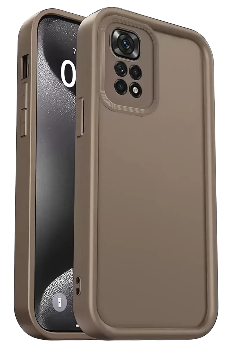 Newface Xiaomi Redmi 10 2022 Kılıf Viera Silikon - Kahverengi