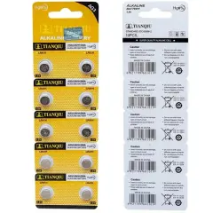 Tianqiu Ag3 Lr41 Alkalin Saat Pili 10'lu Paket