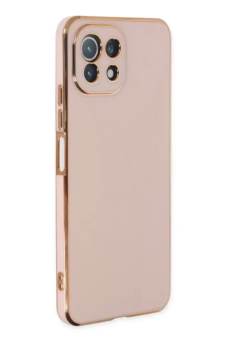 Newface Xiaomi Mi 11 Lite Kılıf Volet Silikon - Pembe