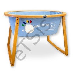 Comfymax Sallanır Ahşap Bebek Beşiği 101x67cm