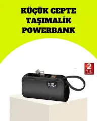 Dahili Type-c Konektörlü Mini 2000mah Powerbank
