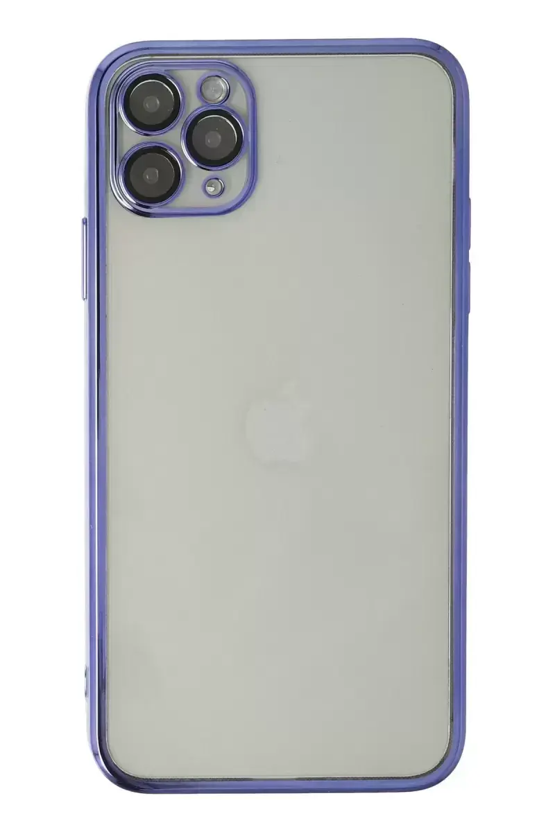 Newface İphone 11 Pro Kılıf Razer Lensli Silikon - Mor
