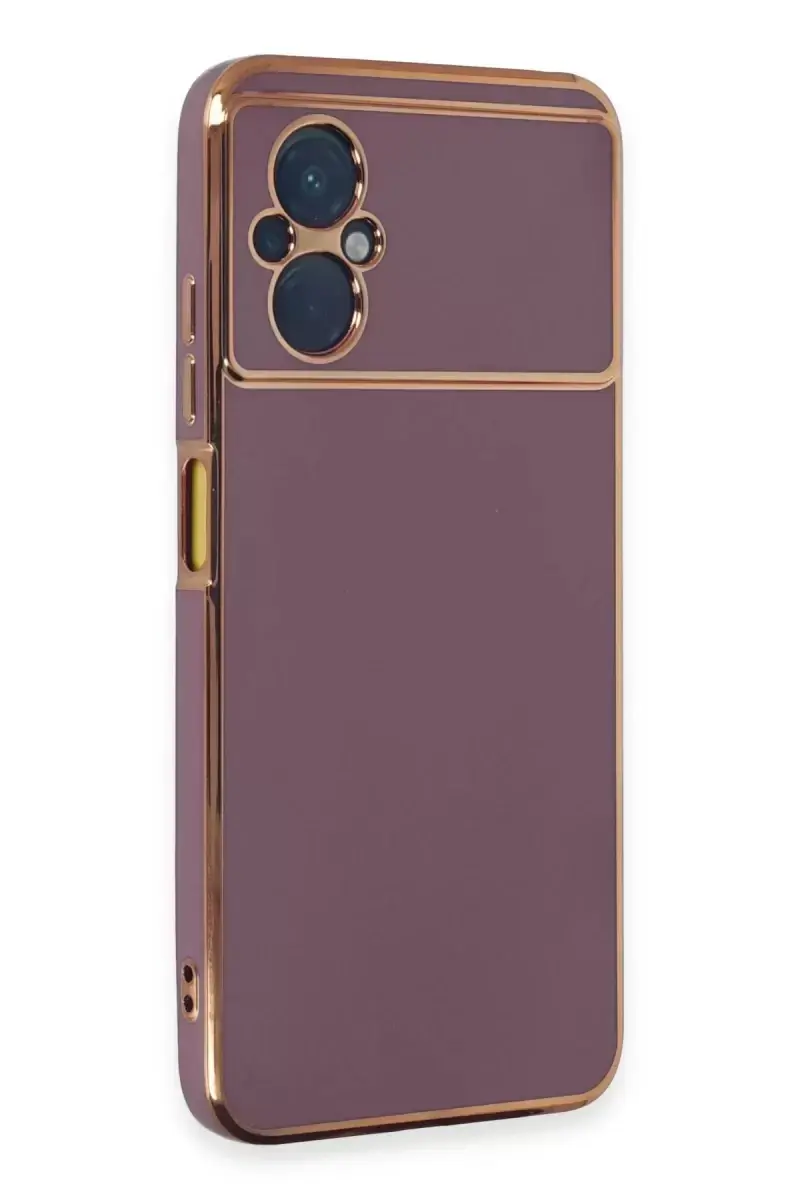 Newface Xiaomi Poco M5 Kılıf Volet Silikon - Mor