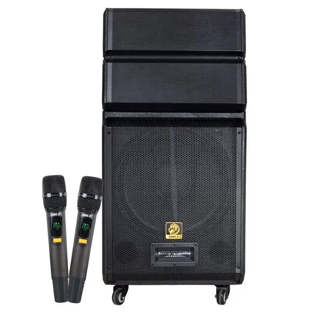 Shile Sl-1612b İki El Mikrofonlu-kumandalı Usb/sd/bt/fm Taşınabilir Hoparlör