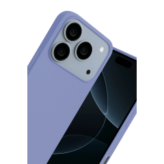 İphone 17 Pro Max Nano İçi Kadife Silikon - Lila