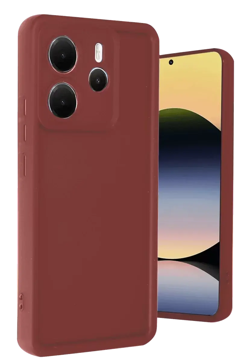 Newface Xiaomi Redmi Note 14 4g Kılıf Viera Silikon - Bordo
