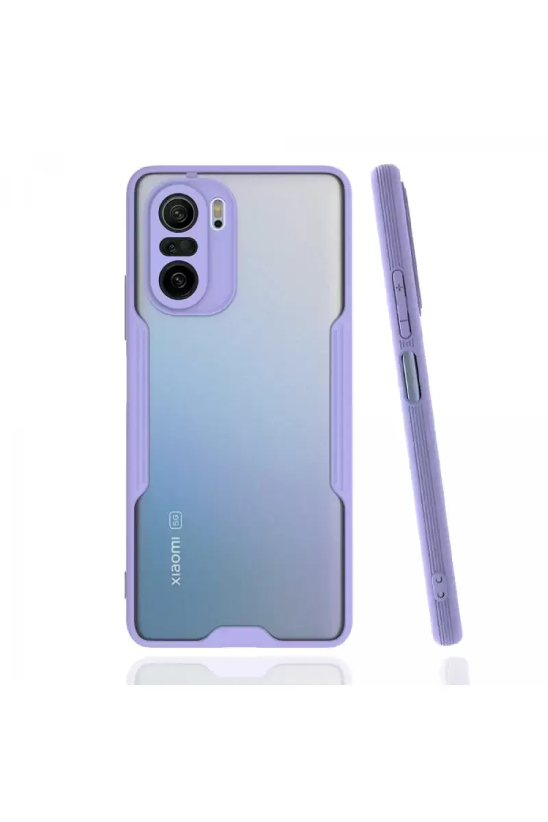 Newface Xiaomi Poco F3 Kılıf Platin Silikon - Lila