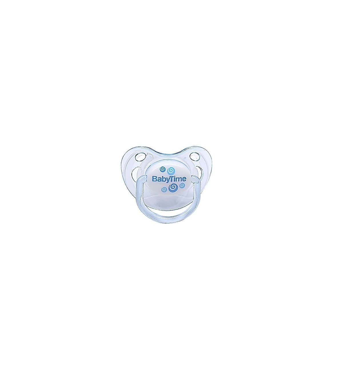 BabyTime BT135 Silikon Damaklı Desenli Emzik No 2 - Mavi