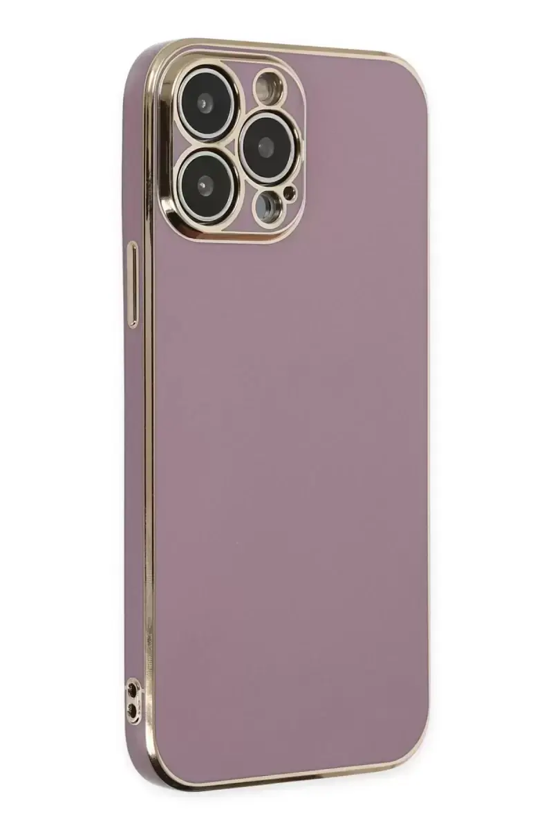 Newface Apple İphone 14 Pro Max Kılıf Volet Silikon - Mor
