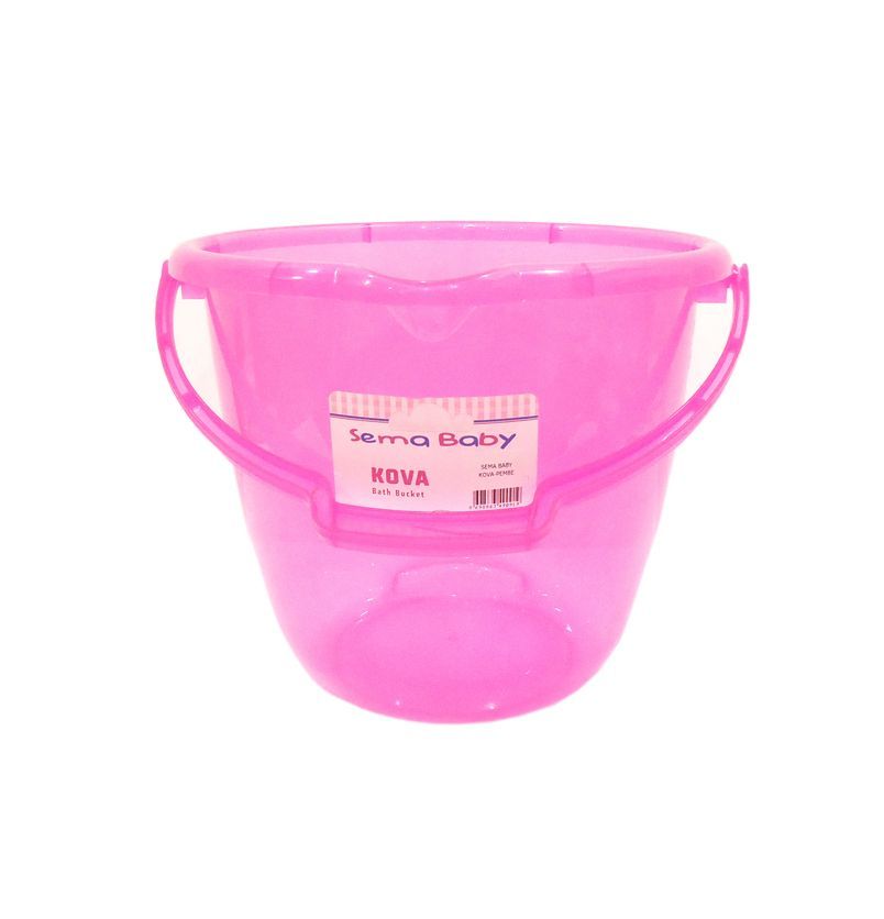 Sema Bebe Ölçekli Şeffaf Kova - Pembe
