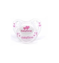 BabyTime BT135 Silikon Damaklı Desenli Emzik No 2 - Pembe