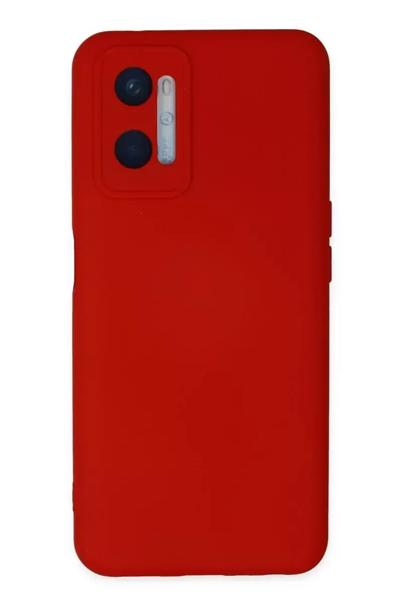 Newface Oppo A96 Kılıf Nano İçi Kadife Silikon - Kırmızı