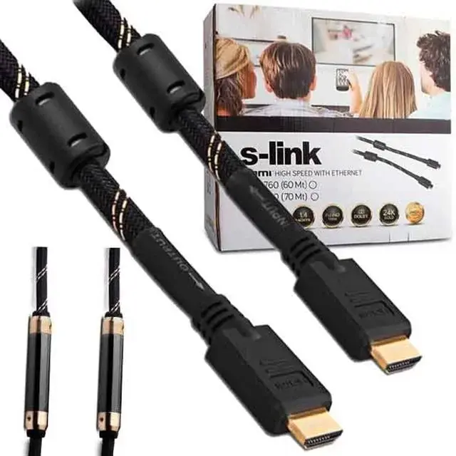 S-link Slx-2770 Hdmı Kablo 70 Metre Çipsetli+çift Filtreli