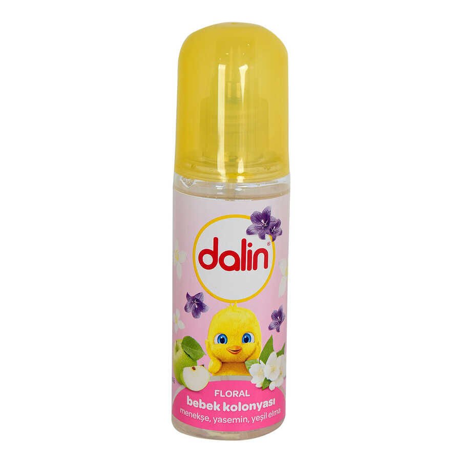 Floral Bebek Kolonyası Menekşe Yasemin Yeşil Elma Kokulu 70 Derece 150 ML
