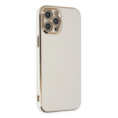 İphone 12 Pro Max Kılıf Volet Silikon - Beyaz